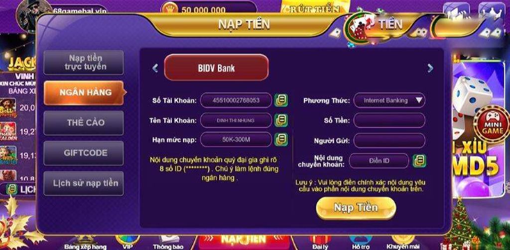 Thực tế, thủ tục nạp tiền vào ví game ứng dụng cực kỳ đơn giản